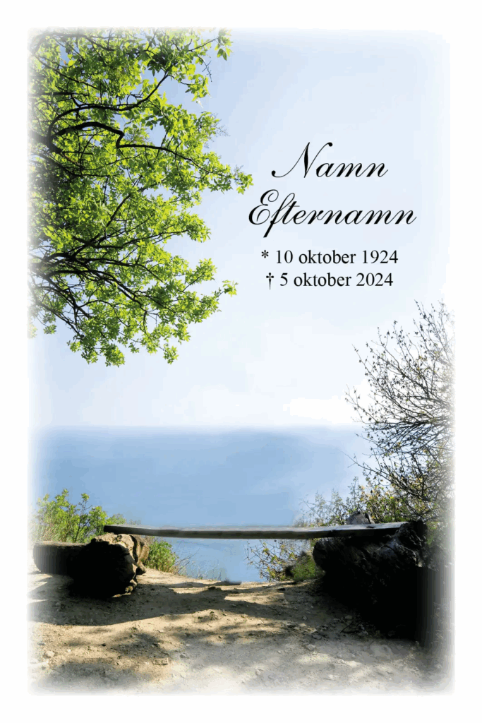 Tackkort Utsikt havet