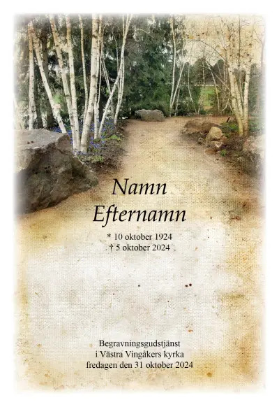 Programkort Björkväg