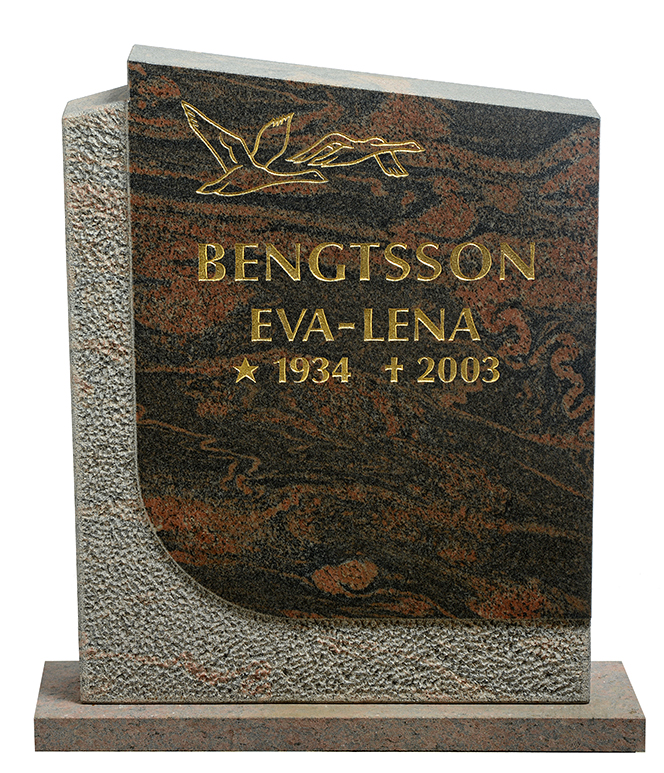 Hög smal gravsten GK1025-EF