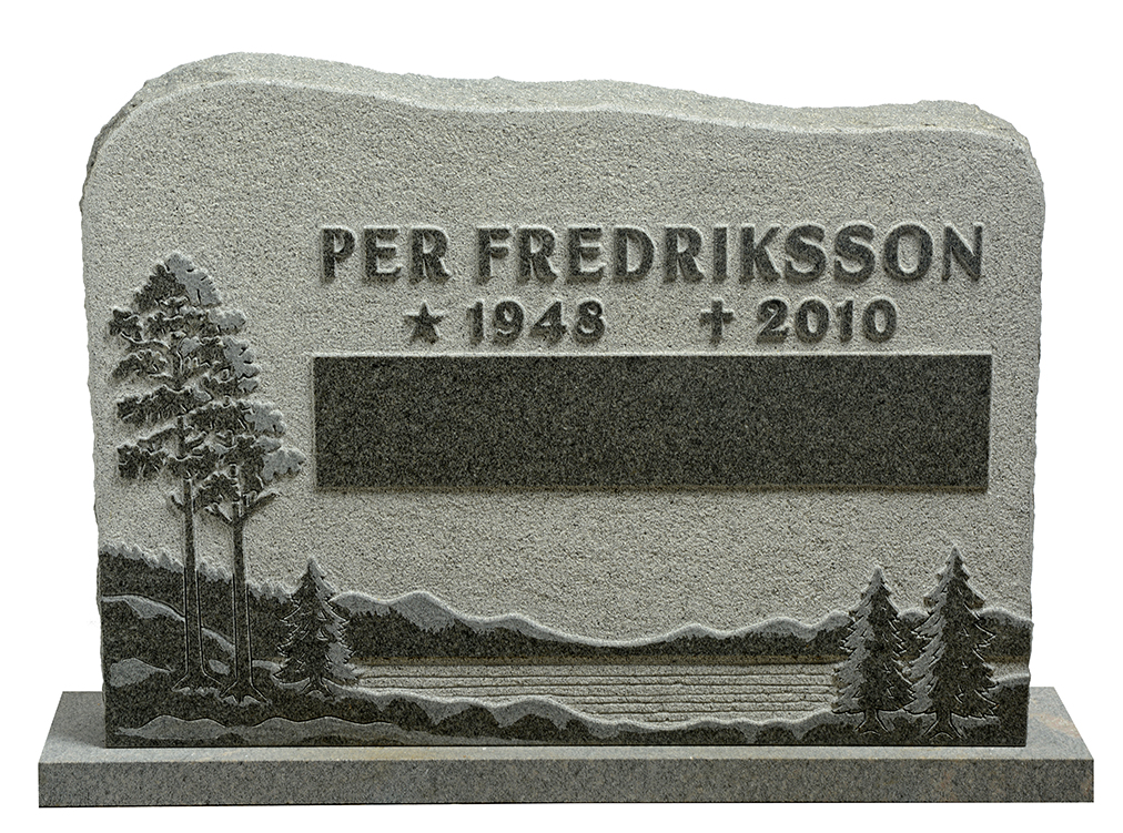 Låg bred gravsten GK1083-D