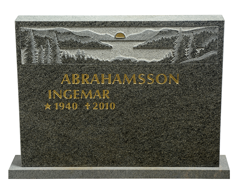 Låg bred gravsten GK1084-B